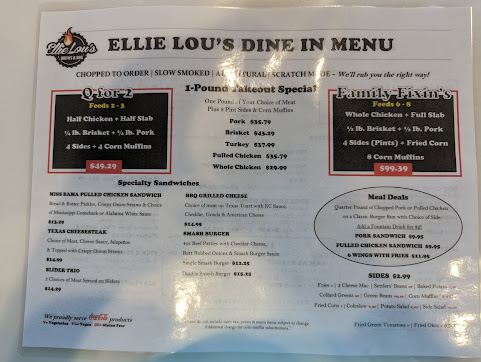Menu Ellie Lous Brews Bbq - 5
