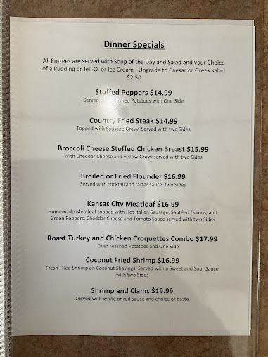 Menu Elmer Diner Restaurant - 3