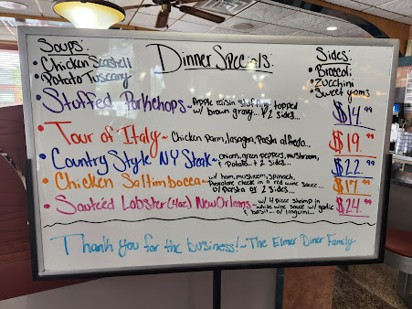 Menu Elmer Diner Restaurant - 8