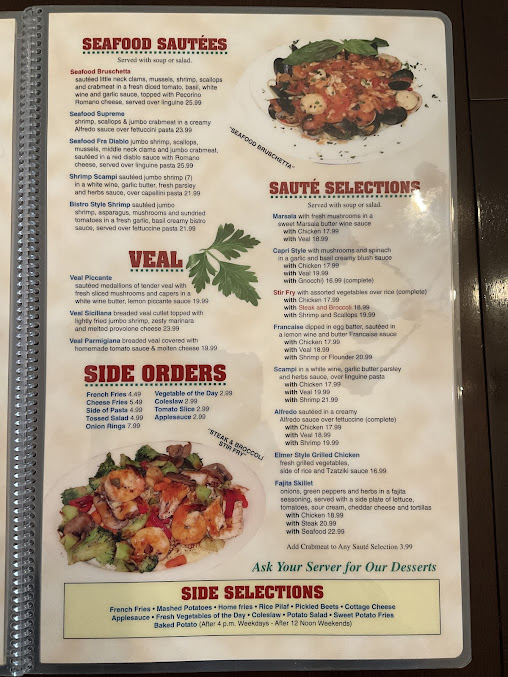 Menu Elmer Diner Restaurant - 9
