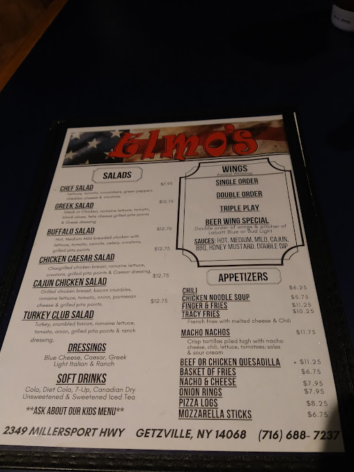 Menu Elmo's - 4