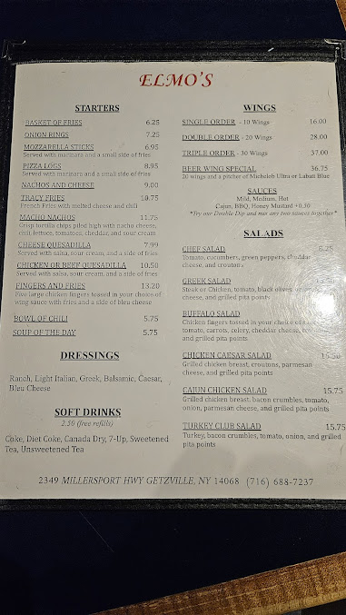 Menu Elmo's - 5