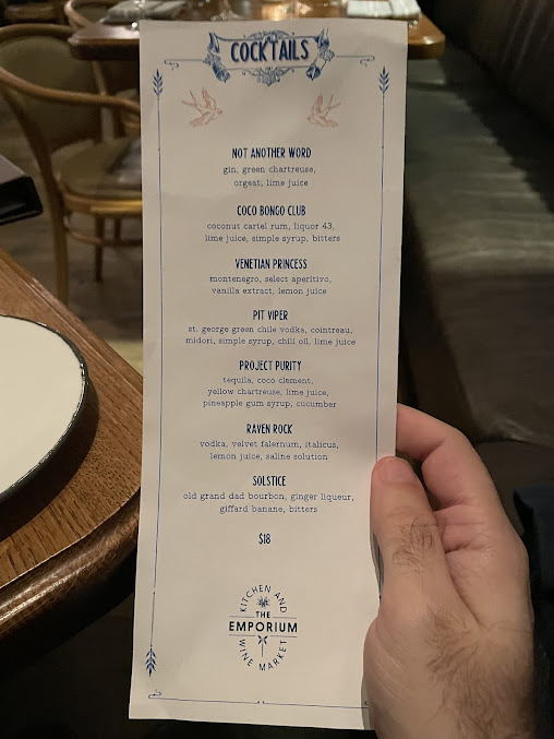 Menu Emporium Kitchen Wine Market - 6