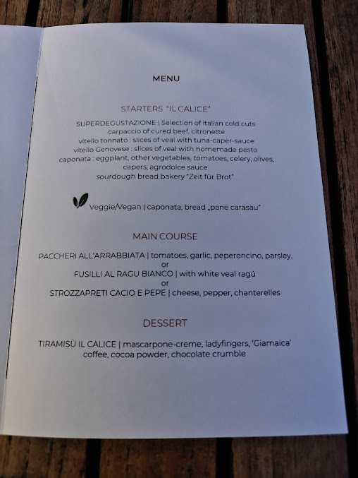 Menu Enoiteca Il Calice - 4