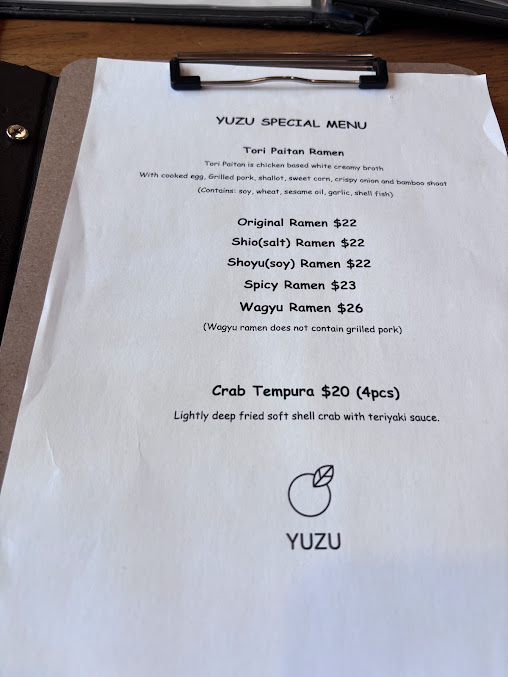 Menu Epping Yuzu Japanese - 7
