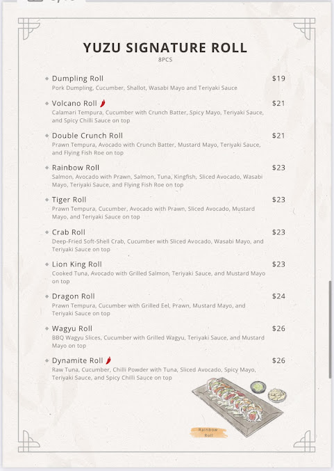 Menu Epping Yuzu Japanese - 9