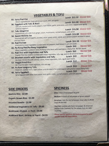 Menu Erawan Organic Thai Restaurant - 0