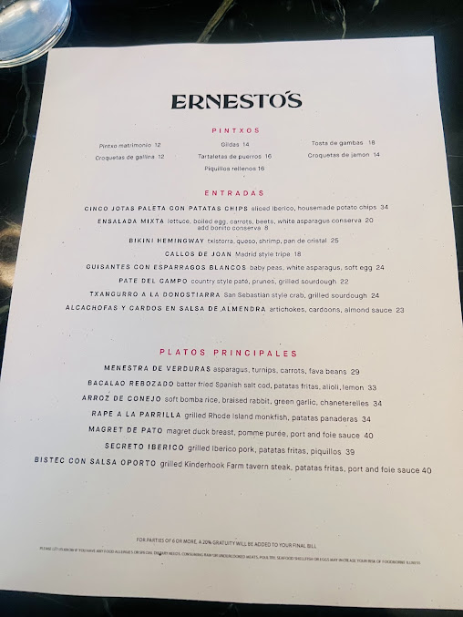 Menu Ernesto's - 2