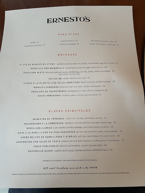 Menu Ernesto's - 6