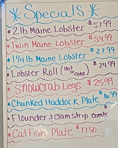 Menu Essex Seafood House Two - 5
