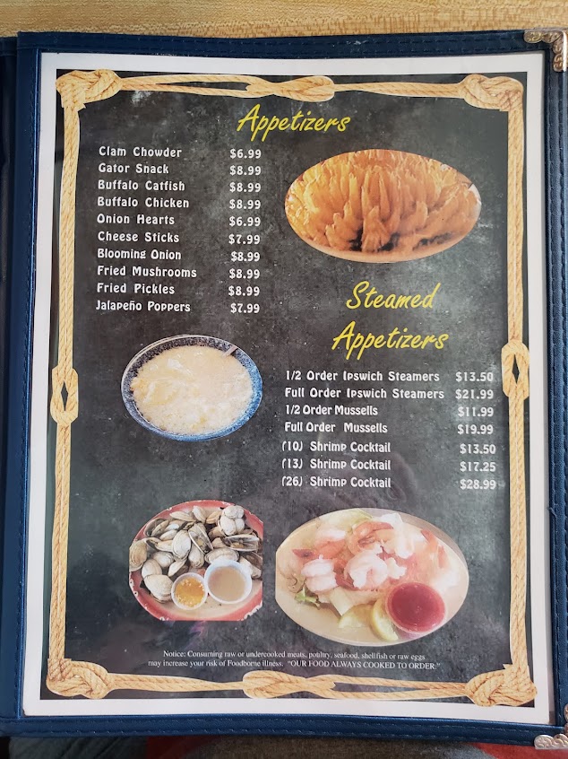 Menu Essex Seafood House Two - 7