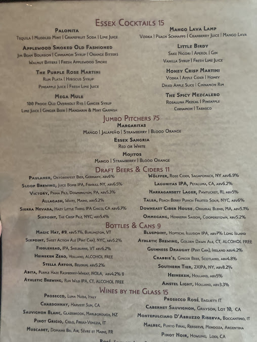 Menu Essex - 6