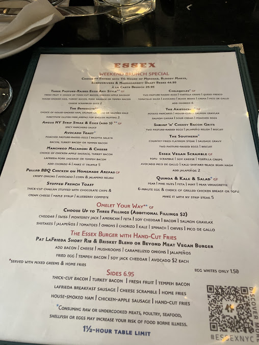 Menu Essex - 7