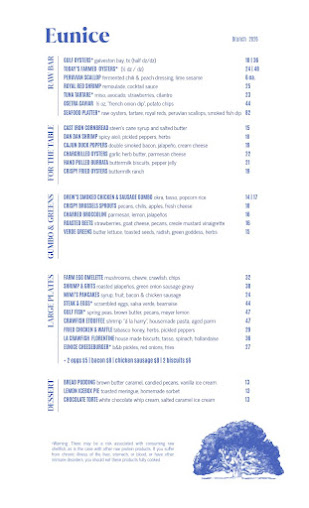 Menu Eunice - 2