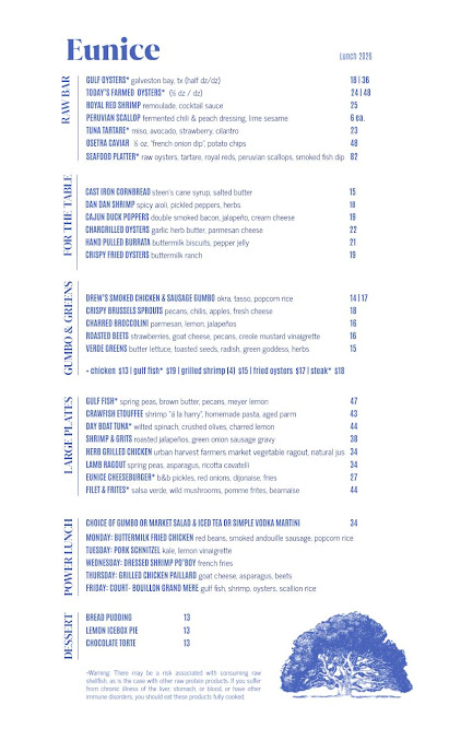 Menu Eunice - 8