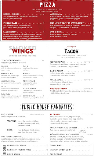 Menu Evil Czech Brewery And Public House - 0