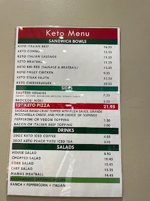Menu Fabulous Freddies Italian Eatery - 1