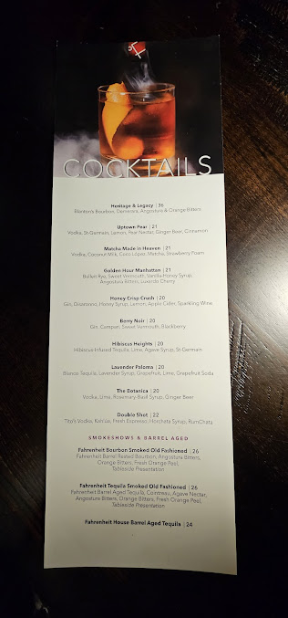 Menu Fahrenheit Charlotte - 2