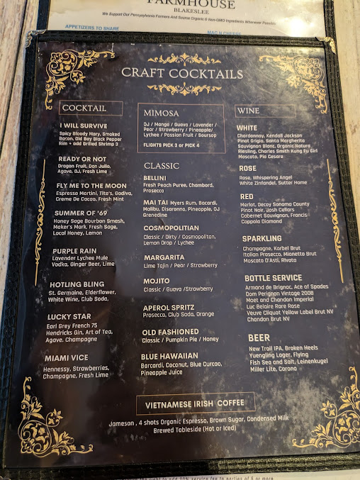 Menu Farmhouse Blakeslee - 8