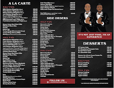 Menu Father Son Soul Food Catering - 7