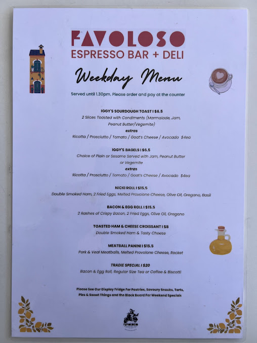 Menu Favoloso Espresso Bar + Deli - 5