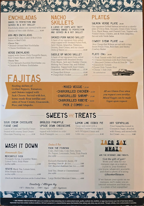 Menu Fayetteville Taco Tamale Co - 8
