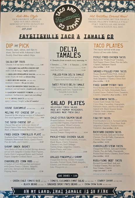 Menu Fayetteville Taco Tamale Co - 9