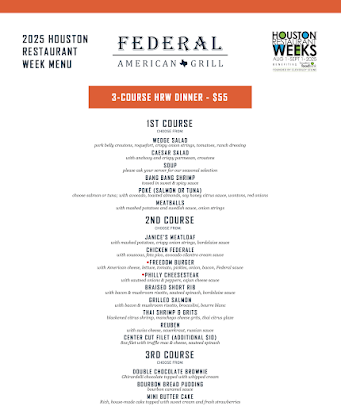 Menu Federal American Grill - 0