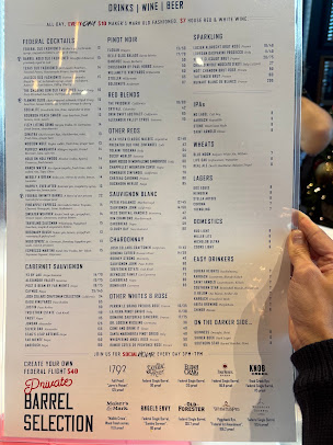 Menu Federal American Grill - 6