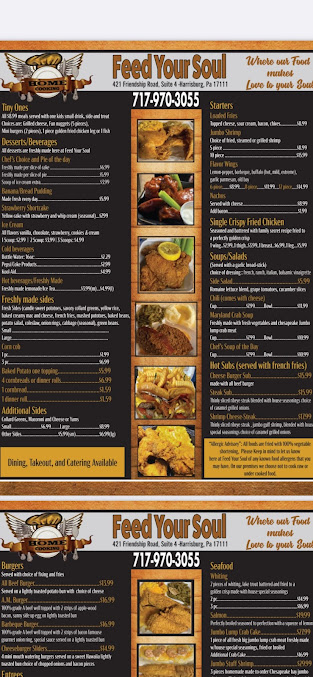 Menu Feed Your Soul Restaurant - 8