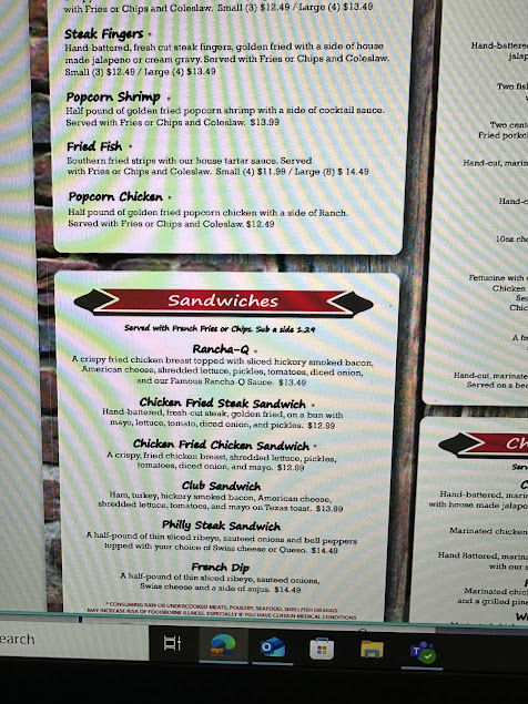 Menu Feldmans Wrong Way Diner - 4