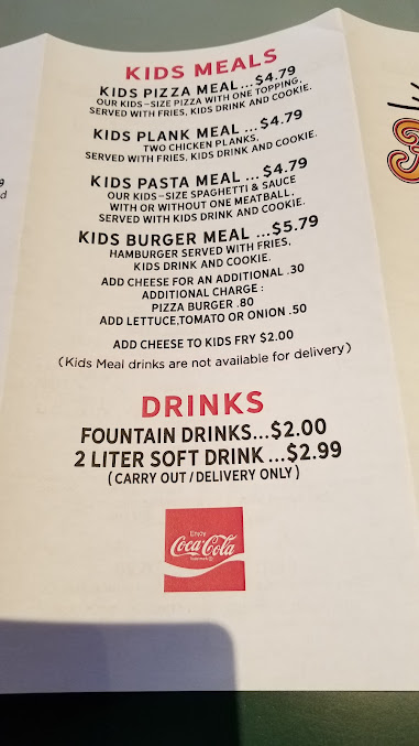 Menu Fesslers Legendary Pizza And Hoagies - 2