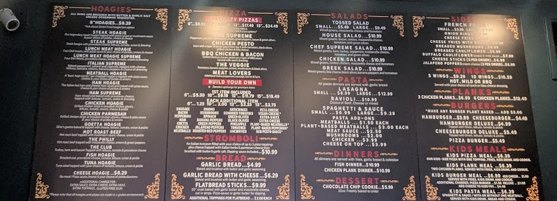 Menu Fesslers Legendary Pizza And Hoagies - 3
