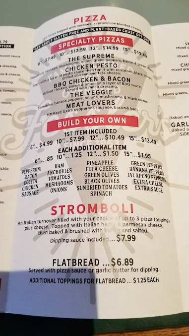 Menu Fesslers Legendary Pizza And Hoagies - 9