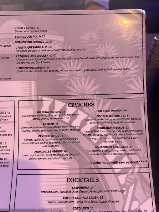Menu Fiesta Azul Tequila House - 3