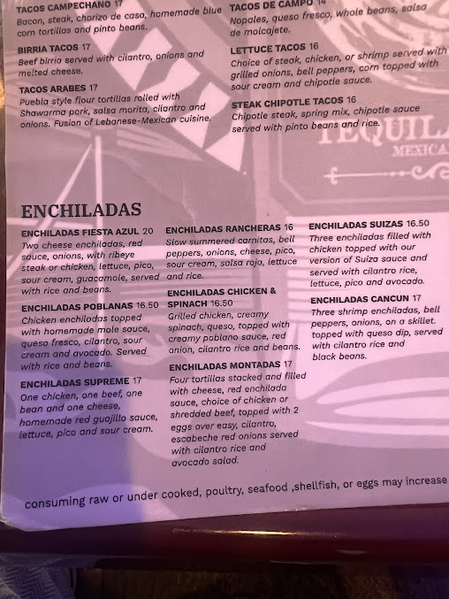 Menu Fiesta Azul Tequila House - 9