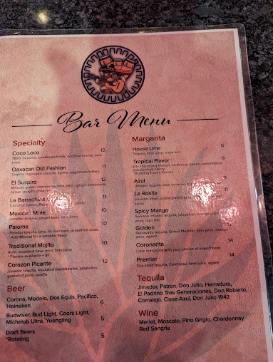 Menu Fiesta Maya Mexican Grill - 1