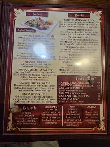 Menu Fiesta Maya Mexican Grill - 3