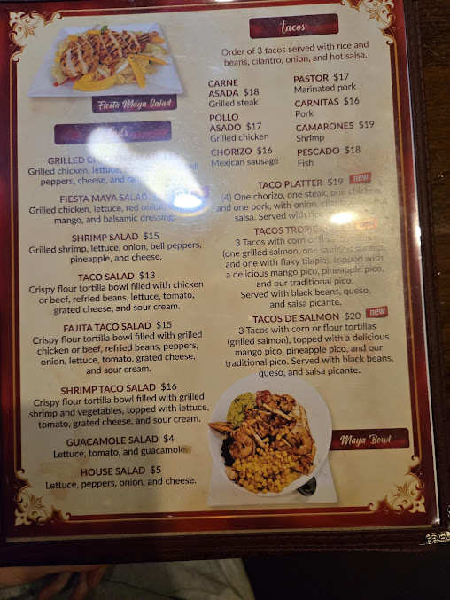 Menu Fiesta Maya Mexican Grill - 7