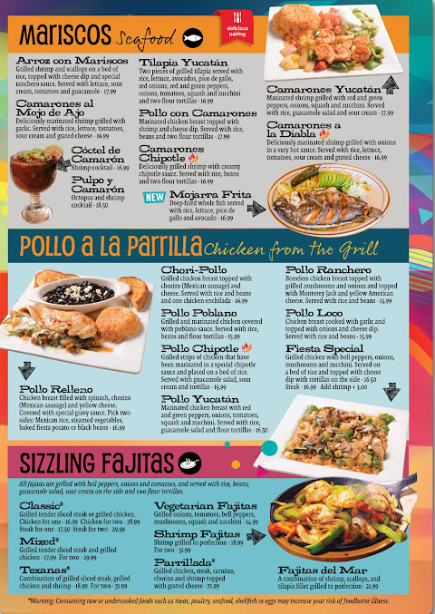Menu Fiesta Mexicana Benson - 1