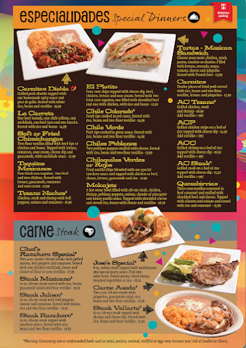 Menu Fiesta Mexicana Benson - 3