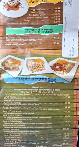 Menu Fiesta Patria Mexican Restaurant Cantina - 2