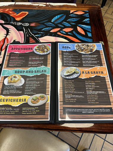 Menu Fiesta Patria Mexican Restaurant Cantina - 7