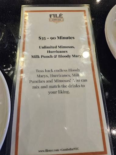 Menu Filé Gumbo Bar - 7
