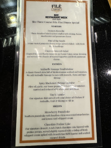 Menu Filé Gumbo Bar - 9