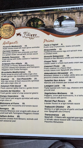 Menu Filippo Ristorante & Bar - 1
