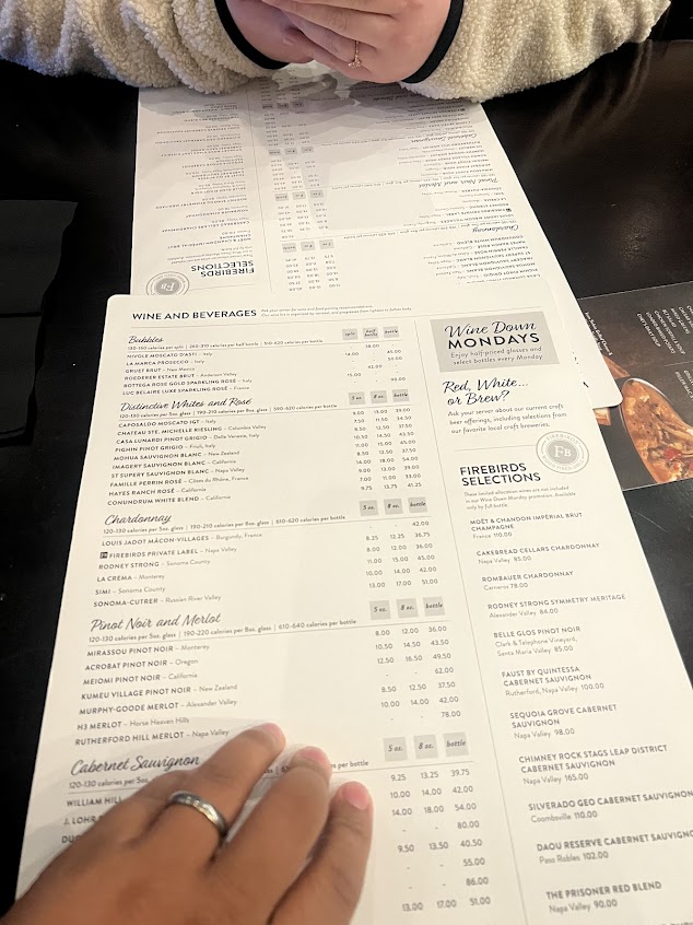 Menu Firebirds Wood Fired Grill - 0