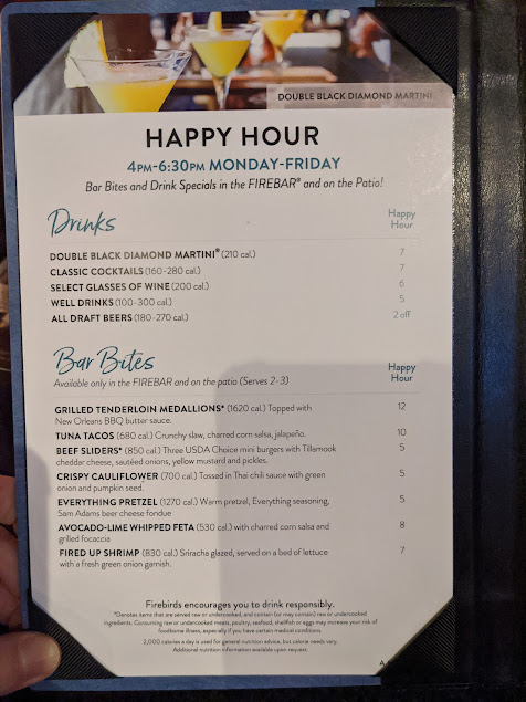 Menu Firebirds Wood Fired Grill - 7