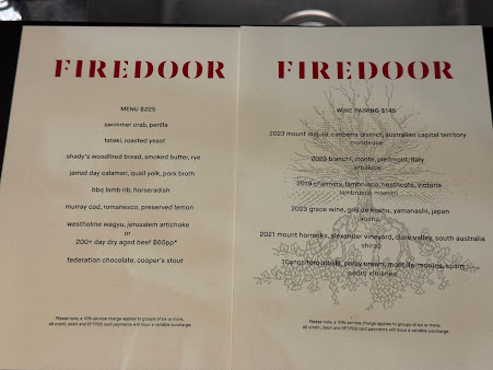 Menu Firedoor Restaurant - 4