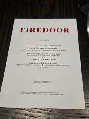 Menu Firedoor Restaurant - 6